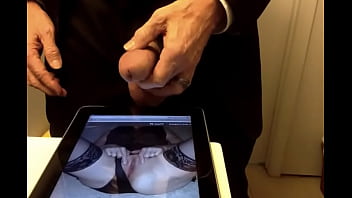 As i watch this milf hot pussy my cum starts shooting out all over her