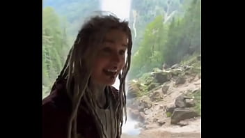 I’m behind a waterfall something i’ve never experienced before have you ever stood behind a waterfall #water