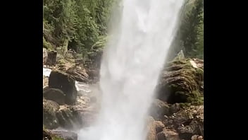 I’m behind a waterfall something i’ve never experienced before have you ever stood behind a waterfall #water