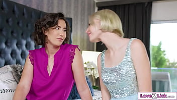 Milf casey calvert cannot resist when her gfs teen lena anderson gives her a sudden blonde has never licked and devours caseys shaved pussy