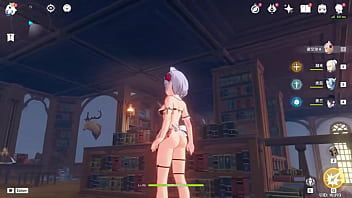 Hexi wang or 王何惜 genshin impact modder does lewds porno mods kinda this one is of noelle in an lewd maid outfit