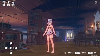 Hexi wang or 王何惜 genshin impact modder does lewds porno mods kinda this one is of noelle in an lewd maid outfit