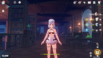 Hexi wang or 王何惜 genshin impact modder does lewds porno mods kinda this one is of noelle in an lewd maid outfit