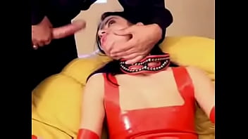 Fetish sex in fishnet and latex - 5 min