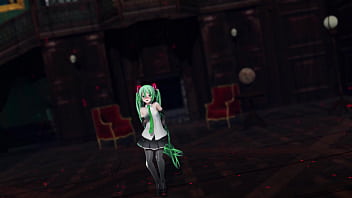 Miku hatsune undress dance hentai pussy plug toy reversible campaign song mmd 3d green hair clip