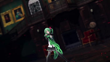 Miku hatsune undress dance hentai pussy plug toy reversible campaign song mmd 3d green hair clip