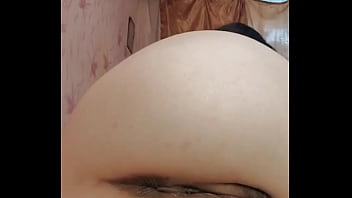 Russian brunette in stockings sucks thick dildo with dirty talk fingers pussy close-up anal fingering