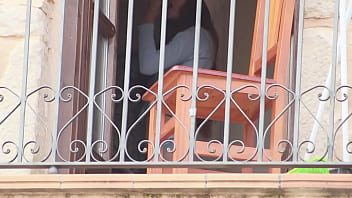 A neighbor spies on me and blackmails me into uploading this video in exchange for revealing my identity