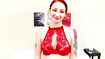 Violet monroe all natural redhead big cock pov deepthroat facefuck and cum swallow blowjob