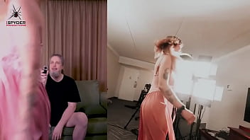 Hazel ash tries on a #gorgeous #pink #slip it made her feel like a #princess and she couldn't help #dancing just watchin