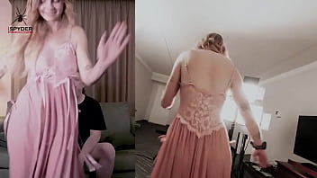 Hazel ash tries on a #gorgeous #pink #slip it made her feel like a #princess and she couldn't help #dancing just watchin