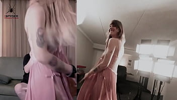 Hazel ash tries on a #gorgeous #pink #slip it made her feel like a #princess and she couldn't help #dancing just watchin