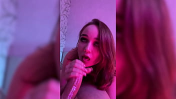 Elf masturbates intensely with lovense toys and handjob huge dick with oil till cumshot on big tits