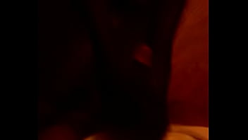 Nichole giving a nylon footjob