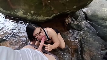 Part one they take me to the river and make me suck and cums on my face i love nature alexachris20