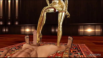 Imvu gold boot fetish bootjob cartoon