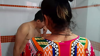 When i just washed my dick my stepmother comes in and wants to suck it