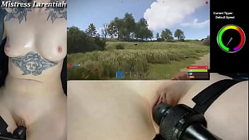 "can you focus with that vibrator on your pussy "no but i love it when you distract me while i play here's the rust fi