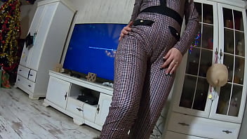 Preview- cheating wife blow her husband friend while waring a hot jumpsuit and a fur hooded downjacket 232