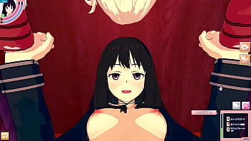 【spider lily chisato×takina】male take pov 3p sex 3dcg hentai eroge koikatsu japanese【liquorice recoil】