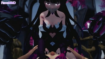 Raiden mei steps on you and forces you to cum