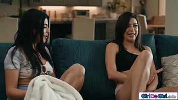 Petite kylie rocket is caught masturbating by her roommate gal lesbians kiss and the small tits babe licks her roomies pussy and is rimmed