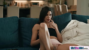 Petite kylie rocket is caught masturbating by her roommate gal lesbians kiss and the small tits babe licks her roomies pussy and is rimmed