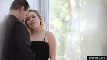 Brunette wife blowjobs then fucked by her friends husband
