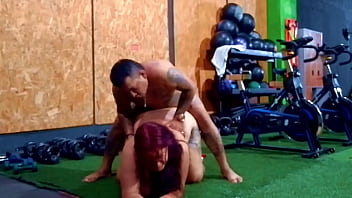 Fucking slutty dronil in the public gym this chubby babe sucks my cock in the spinning area and we fuck next to the weights she rides deliciso can i lend her to you
