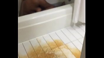 Whore throws up after drinking and wants to swim in the bathtub