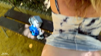 Nasty girl gets fucked in the middle of the park - piss drinking - face fucking - cum on face - public sex - piss shower - gagging - pussy fuck - pissing - rimming - pov blowjob