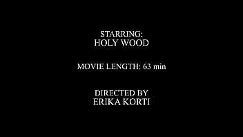 Fucking slut holy wood covered in piss gets a lot of piss in her mouth double vagina and double anal from four big cocks eks527