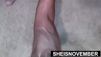 Young black foot and stockings worship talk