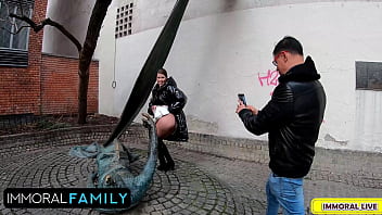 Lady lyne huge natural tits milf gets naked in public & pounded to pluto by monster cock – immoral family 4k