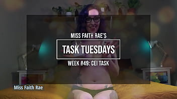 An eye-opening task for cum lapping losers - miss faith rae's femdom audio cei cum eating instructions
