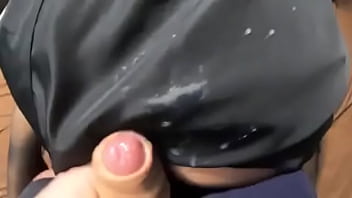 Preview- a great gift for st valentin- blow-job fuck and lot of cum on my long fur hooded downjacket 245#high-heels #m