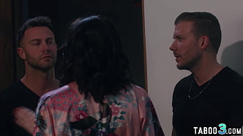Big titted housewife shared and fucked hard by hubby and his nate