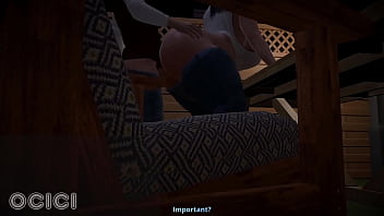 I fuck my big ass neighbor while a stranger watches us from behind the fence - 3d hentai - ocici