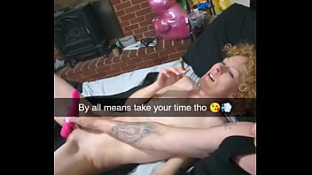 Wife smokes and cheats while home alone and cucks her husband on snapchat cumslut can't stop cumming
