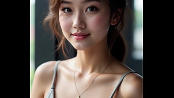 A glimpse of a thai girl looking radiant in a beautiful scene wearing a nice dress enjoy the visual charm