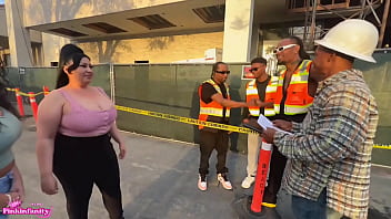Naughty latina sluts invite the construction crew over for some hardcore labor to be cont after you get off work today