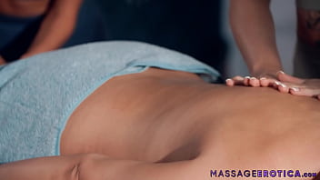 When two irresistibly sexy masseuses join forces their skilled hands and eager tongues bring queenie sateen to the peak of joy