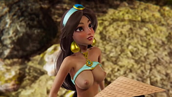 Raya and the last dragon - aladdin jasmine fucks raya - futanari animation
