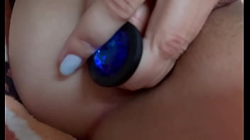 Close-up anal adventure spread out on my back legs wide i offer an intimate view of both my eager holes ️