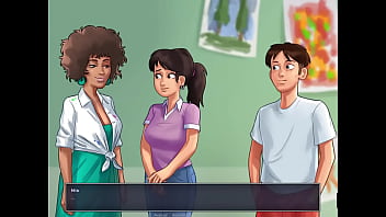 Jogo pornô 2d summertime saga episodio 107 - fiquei olhando as minas e a professora peladas na aula