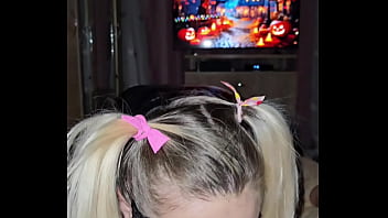 I couldn't resist seeing my friend's girlfriend in lingerie and i came twice inside her pussy and mouth