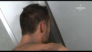 German slut drinking pee in wc