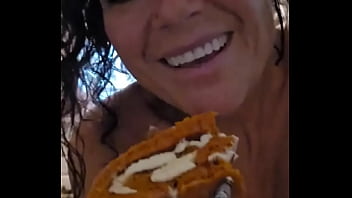 Nothing like a delicious slice of pumpkin roll & a hot cup of coffee ️ on a ##tatatuesday actually a nice long