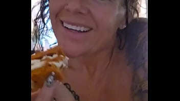 Nothing like a delicious slice of pumpkin roll & a hot cup of coffee ️ on a ##tatatuesday actually a nice long
