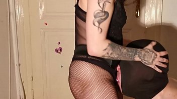 Dominant couple deepthroat fucking a sissy slave with lots of gagging hd